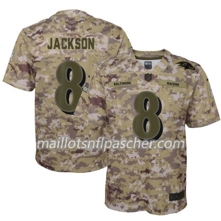 Maillot Baltimore Ravens Lamar Jackson 8 Nike Salute to Service - Homme
